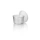Bak PP 101/45 rond 250 ml transparant geribbeld